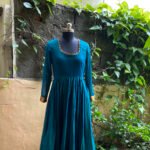 Anarkali usa / anarkali kurta full sleeve / pure Handloom dress with border /narayanpet anarkali/ linen dresses / voggish / handloom dress