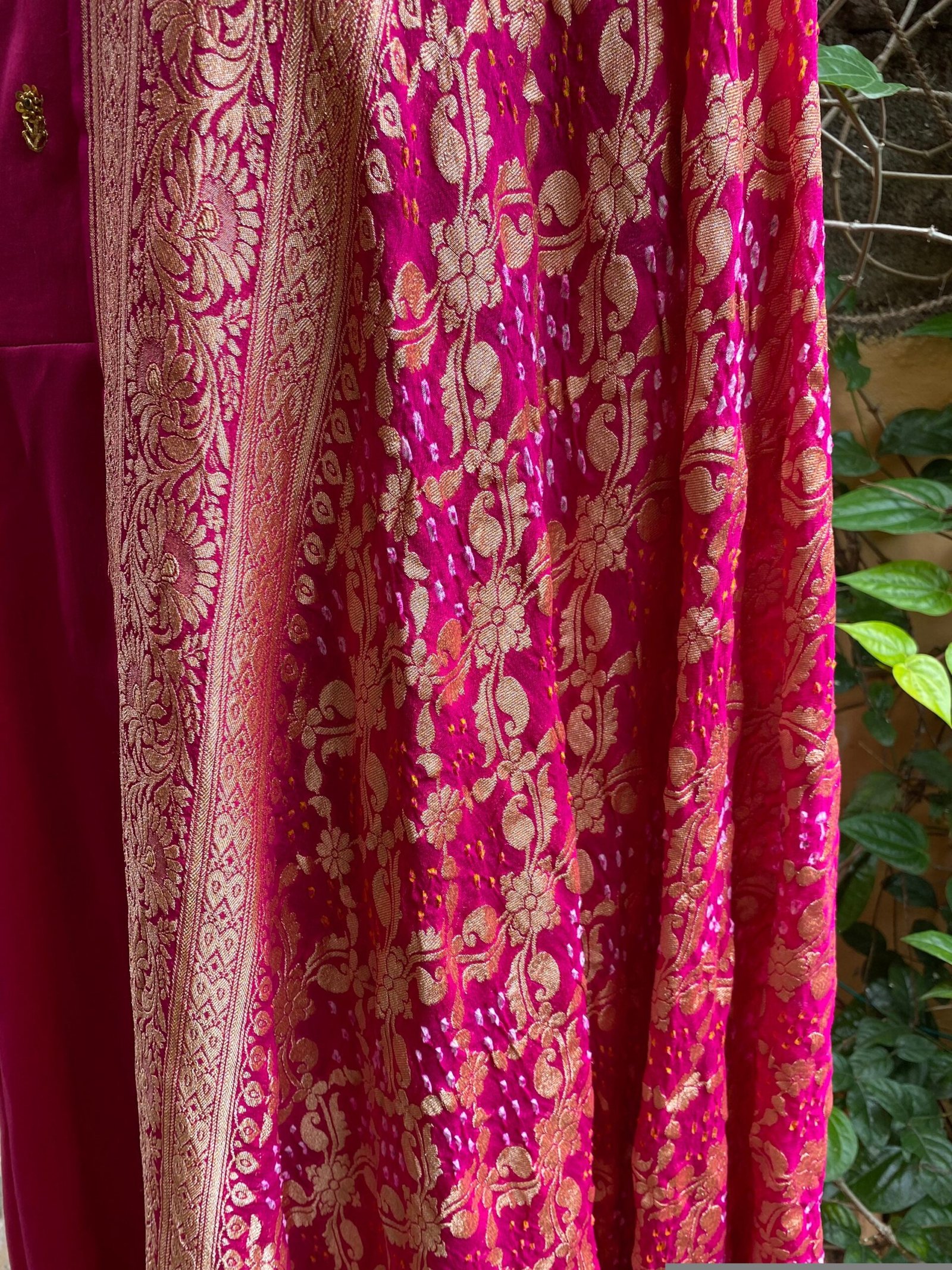 Hand embroidered Anarkali with banarasi handloom dupatta / anarkali suit set / anarkali dupatta USA / Indian dresses/ voggish USA