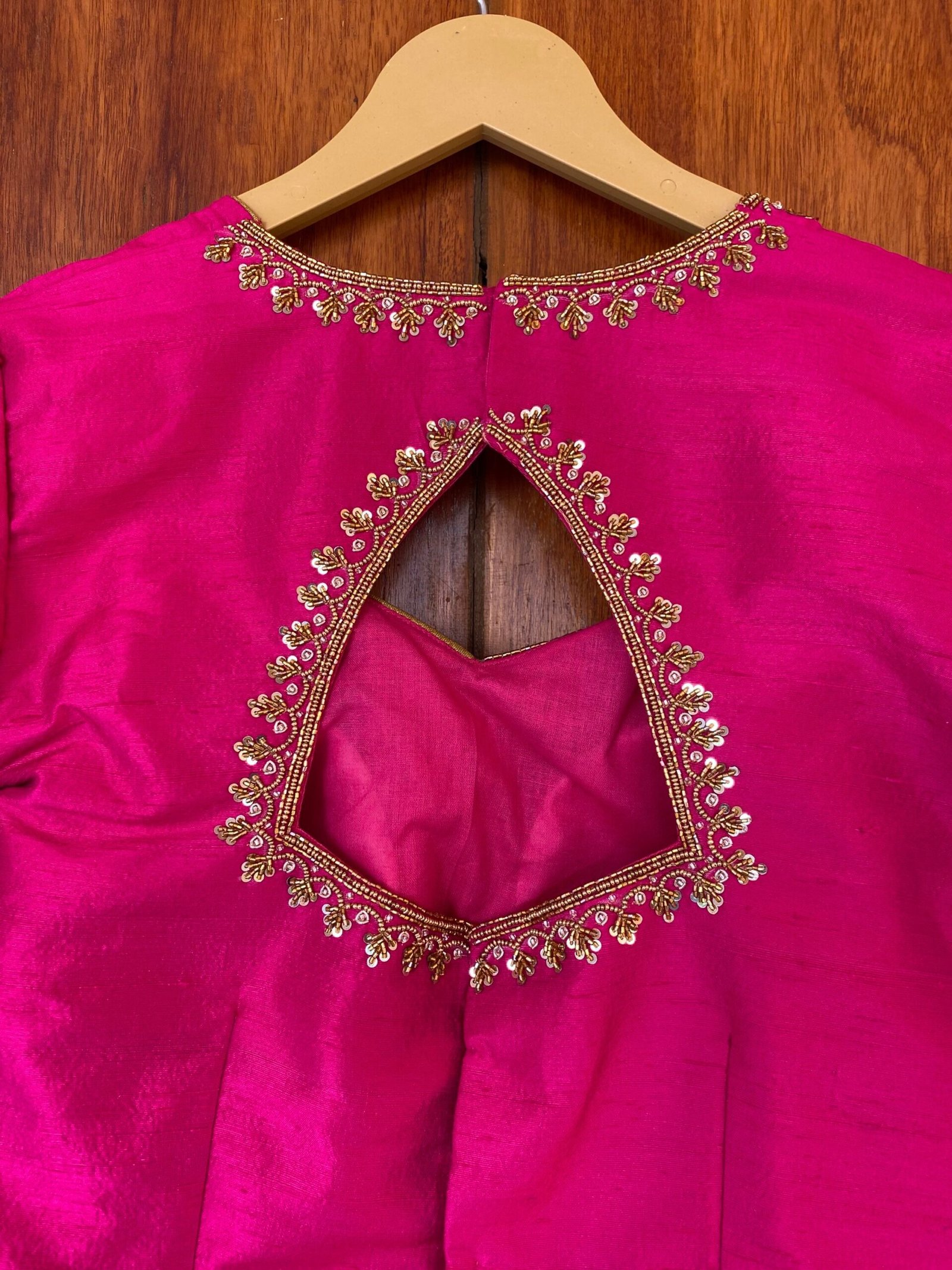 pure silk hand embroidery blouse / saree maggam blouse / raw silk zardosi blouse / hand embroidered blouse / ready made blouse zardosi/