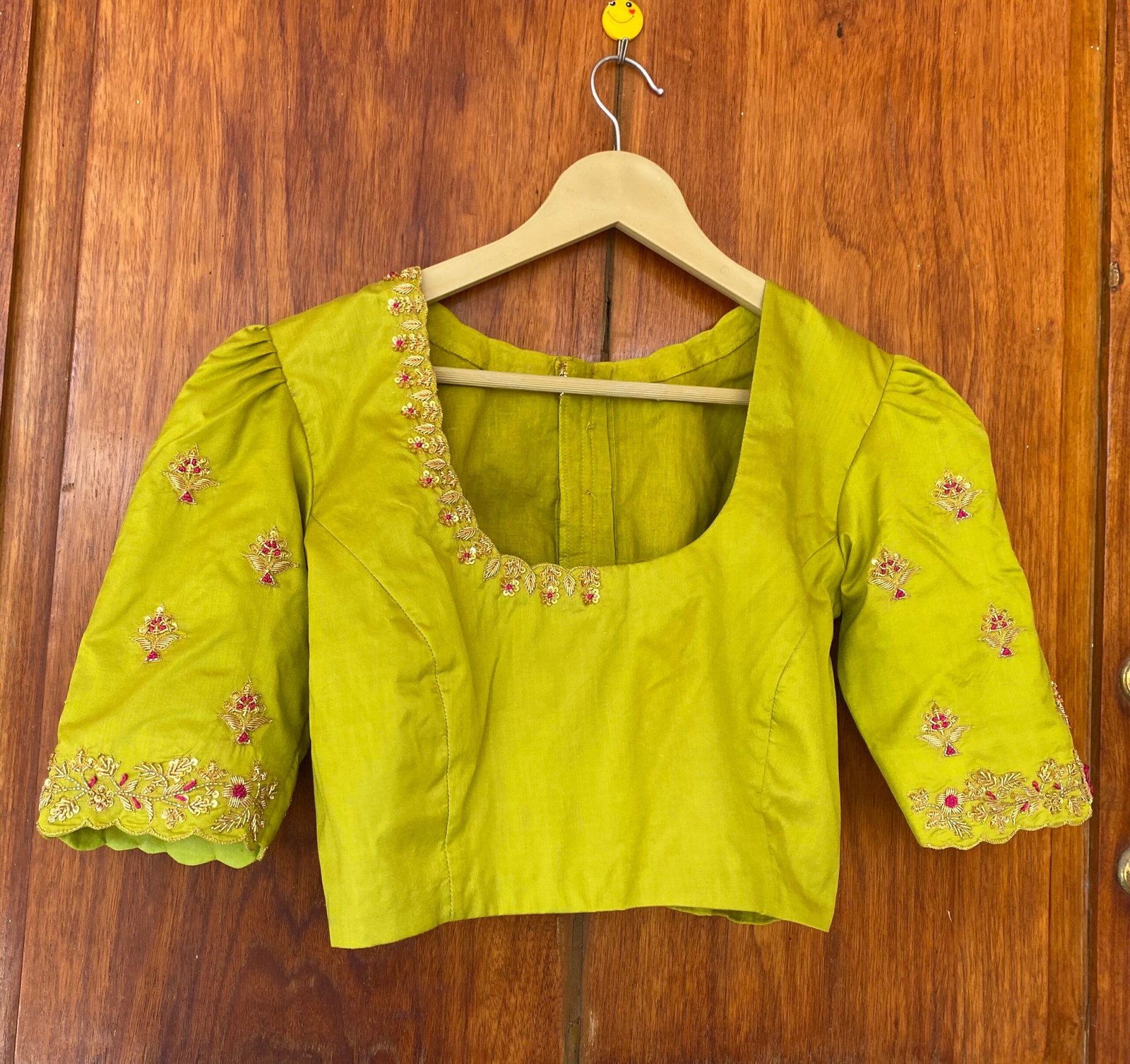 pure silk hand embroidery blouse / saree maggam blouse / raw silk zardosi blouse / hand embroidered blouse / ready made blouse zardosi/