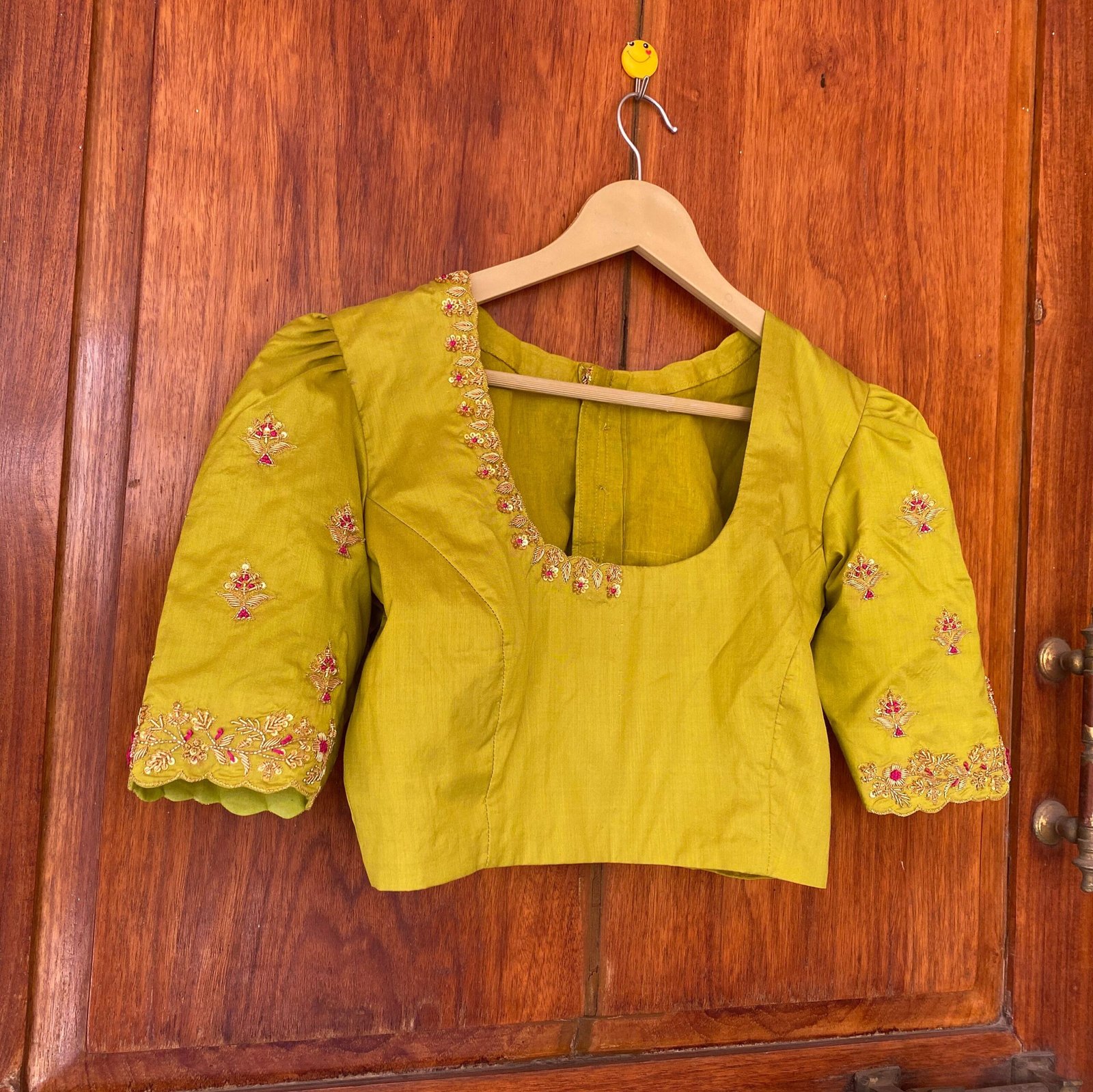 pure silk hand embroidery blouse / saree maggam blouse / raw silk zardosi blouse / hand embroidered blouse / ready made blouse zardosi/