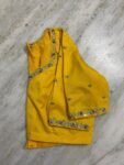 Yellow silk hand embroidery blouse / saree maggam yellow blouse /yellow blouse/ hand embroidered blouse / ready made blouse zardosi/voggish