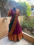 Wedding lehenga choli/ langa voni with dupatta /teen lehenga/ narayanpet lehenga/ Indian half saree/juniors lehenga/ voggish