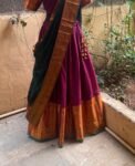 Wedding lehenga choli/ langa voni with dupatta /teen lehenga/ narayanpet lehenga/ Indian half saree/juniors lehenga/ voggish