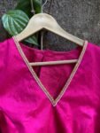 pure silk hand embroidery blouse / pink maggam blouse / silk zardosi blouse / hand embroidered blouse / ready made blouse zardosi/ pink