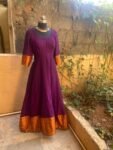 Anarkali usa / anarkali kurta full sleeve / pure Handloom dress with border /narayanpet anarkali/ linen dresses / voggish / handloom dress