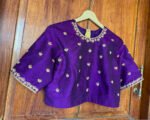 pure silk hand embroidery blouse / saree maggam blouse / red raw silk zardosi blouse / hand embroidered blouse / ready made blouse zardosi/
