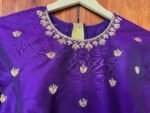 pure silk hand embroidery blouse / saree maggam blouse / red raw silk zardosi blouse / hand embroidered blouse / ready made blouse zardosi/