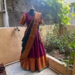 Wedding lehenga choli/ langa voni with dupatta /teen lehenga/ narayanpet lehenga/ Indian half saree/juniors lehenga/ voggish