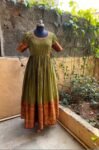 Anarkali usa / anarkali kurta full sleeve  / pure Handloom dress with border /narayanpet anarkali/ linen dresses / voggish / handloom  dress