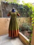 Anarkali usa / anarkali kurta full sleeve  / pure Handloom dress with border /narayanpet anarkali/ linen dresses / voggish / handloom  dress