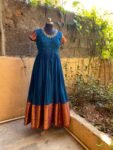 Anarkali usa / anarkali kurta full sleeve / pure Handloom dress with border /narayanpet anarkali/ linen dresses / voggish / handloom dress