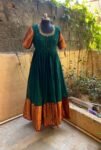 Anarkali usa / anarkali kurta full sleeve / pure Handloom dress with border /narayanpet anarkali/ linen dresses / voggish / handloom dress