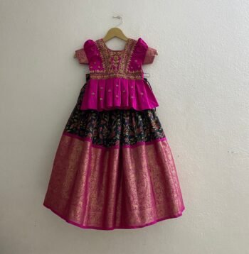 Kids kalamkari lehenga set / kids indian skirt set/ indian kids langa set / Girls indian lehenga choli / indian kids pavada