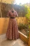Women’s lehenga Set / crop top lehenga / Indian crop top skirt USA / wedding lehenga choli USA / heavy lehenga skirt with dupatta /voggish
