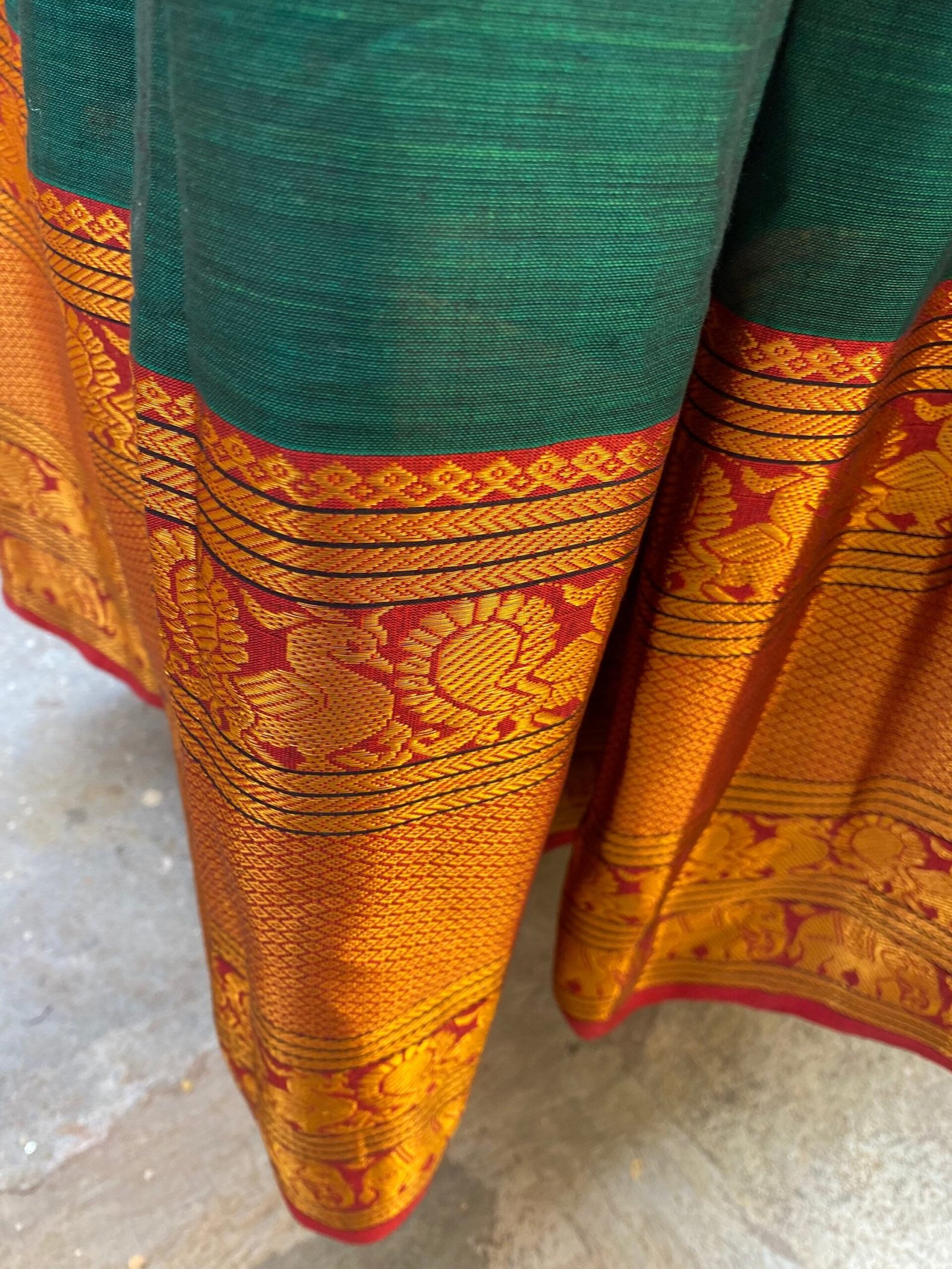 Anarkali usa / anarkali kurta full sleeve / pure Handloom dress with border /narayanpet anarkali/ linen dresses / voggish / handloom dress