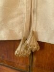 Hand Embroidered Cream Silk Blouse: Sleeveless Zardosi Maggam Work