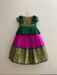 Kids kanjeevaram lehenga set / kids pattu skirt set/ indian kids langa set / Girls indian lehenga choli / indian kids girls pattu pavadai