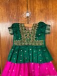Kids kanjeevaram lehenga set / kids pattu skirt set/ indian kids langa set / Girls indian lehenga choli / indian kids girls pattu pavadai