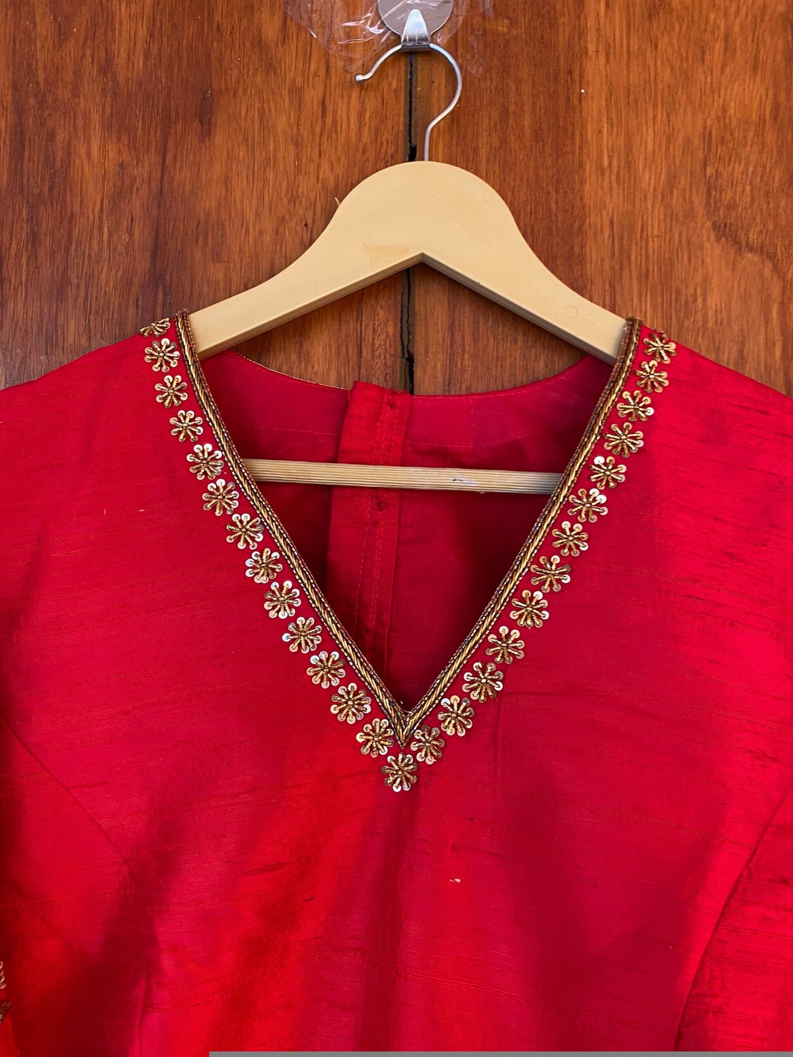 pure silk hand embroidery blouse / saree maggam red blouse / raw silk zardosi blouse / hand embroidered blouse / ready made blouse zardosi/