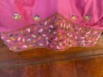 pure silk hand embroidery blouse / pinksaree maggam blouse / raw silk zardosi blouse / hand embroidered blouse / ready made blouse zardosi