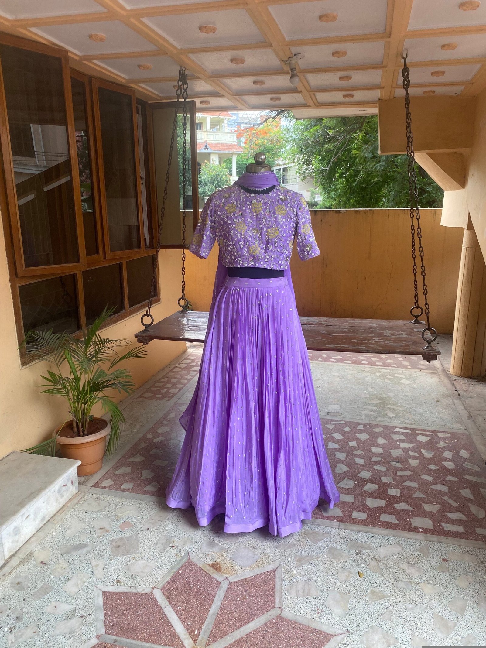 Women’s lehenga set / lavender crop top lehenga / Indian crop top skirt USA / wedding lehenga USA /tulle silk skirt/ lehenga choli set usa