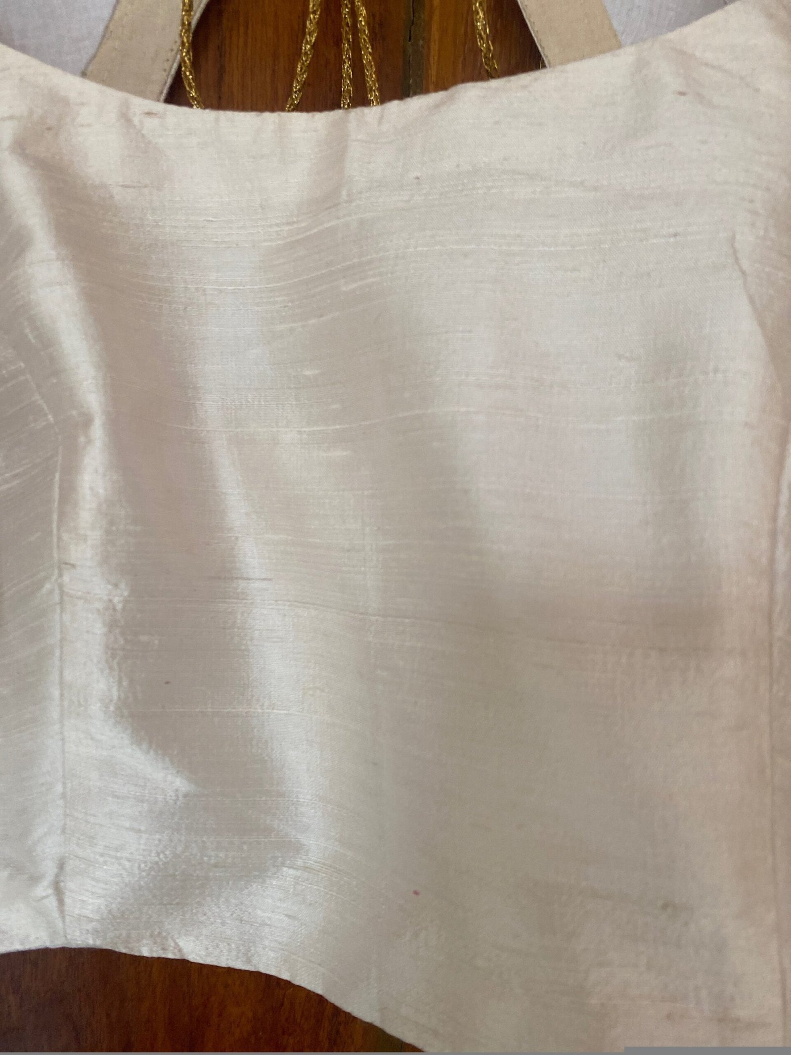 pure silk hand embroidery blouse/cream maggam blouse/raw silk zardosi blouse/hand embroidered blouse/whitehand embroidery ready made blouse
