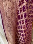 Hand Embroidered Cream Anarkali Dress with Banarasi Handloom Dupatta
