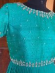 Hand embroidered Anarkali dress/green hand embroidered anarkali suit/ green hand work anarkali USA  / Indian dresses/long gown / green frock