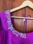 pure silk hand embroidery blouse / saree maggam blouse / raw silk zardosi blouse / hand embroidered blouse / ready made blouse zardosi