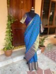 Big border silk saree with stitched blouse |traditional saree with readymade blouse|patola saree USA |semi ikkat patola silk saree | voggish