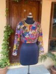 Hand embroidered Hand painted kalamkari blouse / kalamkari maggam blouse / multicolor blouse / hand embroidered blouse / ready made blouse