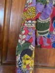 Hand embroidered Hand painted kalamkari blouse / kalamkari maggam blouse / multicolor blouse / hand embroidered blouse / ready made blouse