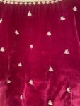 Red velvet ready made saree blouse USA / burgundy red crop top/ velvet stitched saree blouse / saree blouse USA / designer maroon red blouse