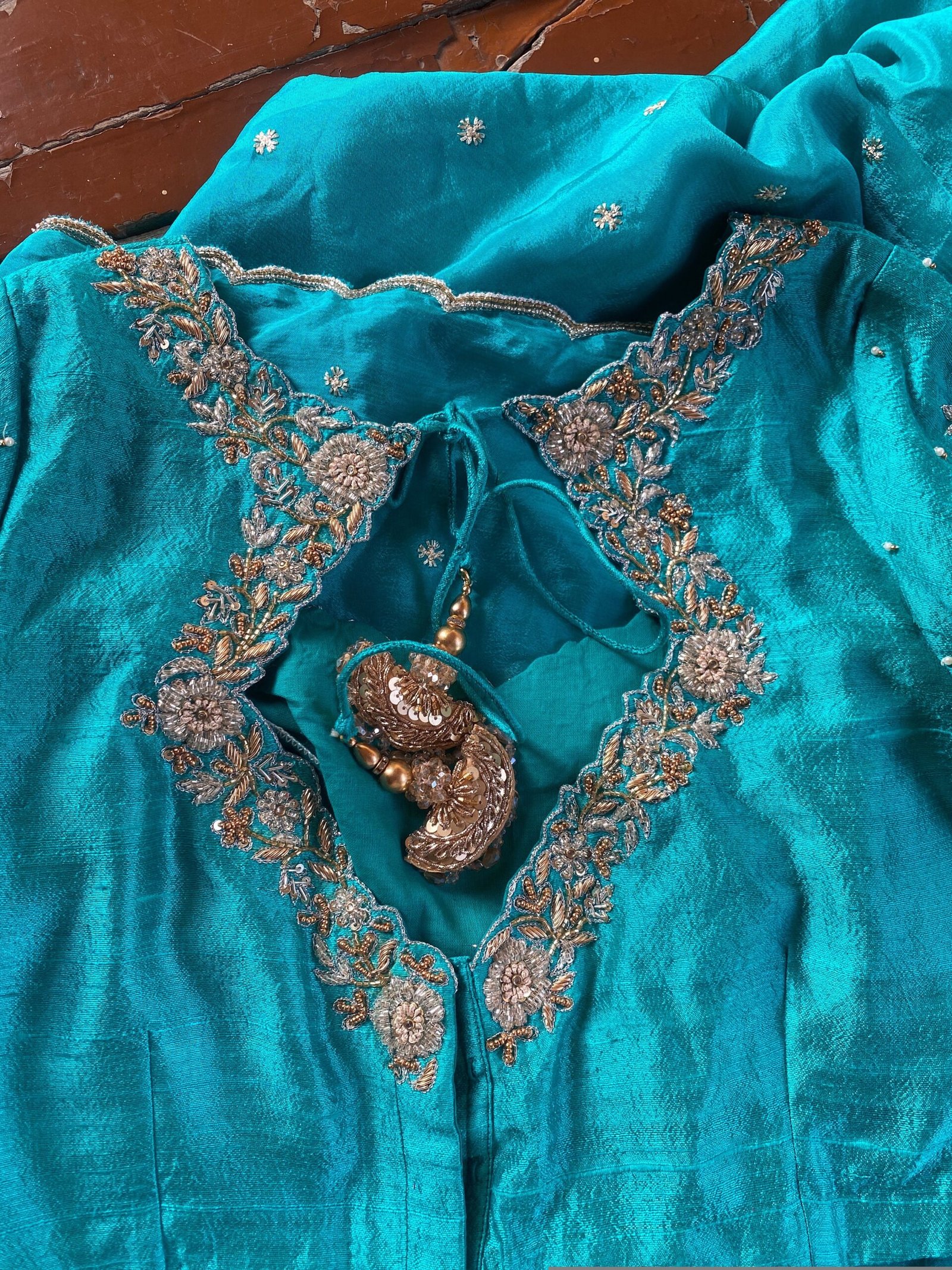 pure silk hand embroidery blouse / red maggam blouse / raw silk zardosi blouse / hand embroidered blouse / ready made blouse zardosi/