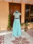 Women’s lehenga set / lavender crop top lehenga / Indian crop top skirt USA / wedding lehenga USA /tulle silk skirt/ lehenga choli set usa