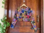 Hand embroidered Hand painted kalamkari blouse / kalamkari maggam blouse / multicolor blouse / hand embroidered blouse / ready made blouse