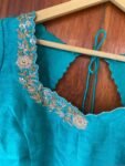 pure silk hand embroidery blouse / red maggam blouse / raw silk zardosi blouse / hand embroidered blouse / ready made blouse zardosi/
