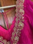 pure silk hand embroidery blouse /  saree maggam blouse / raw silk zardosi blouse / hand embroidered blouse / ready made blouse zardosi