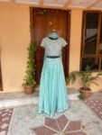 Women’s lehenga set / lavender crop top lehenga / Indian crop top skirt USA / wedding lehenga USA /tulle silk skirt/ lehenga choli set usa