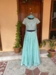Women’s lehenga set / lavender crop top lehenga / Indian crop top skirt USA / wedding lehenga USA /tulle silk skirt/ lehenga choli set usa