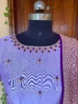 Hand embroidered Anarkali with banarasi handloom dupatta / anarkali suit set / anarkali dupatta USA / Indian dresses/ voggish USA