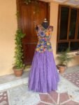 Women’s pure kalamkari lehenga set / crop top lehenga / Hand painted lehenga USA / wedding lehenga USA / kalamkarilehenga choli /voggish usa