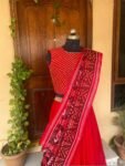 Women’s red lehenga set/teen crop top lehenga/Red patola crop top skirt USA/wedding lehenga USA /patola lehenga choli /patan patola dupatta