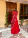 Women’s red lehenga set/teen crop top lehenga/Red patola crop top skirt USA/wedding lehenga USA /patola lehenga choli /patan patola dupatta