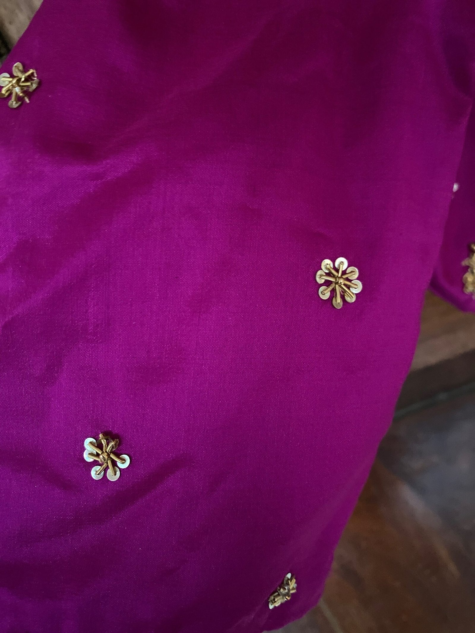 pure silk purplehand embroidery blouse/purple maggam blouse/raw silk zardosi blouse/hand embroidered blouse/ready made purple blouse zardosi