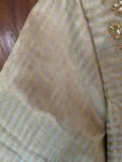 pure silk gold hand work blouse /gold stripes maggam blouse /pure tissue silk zardosi blouse / hand embroidered blouse /ready made blouse