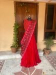 Women’s red lehenga set/teen crop top lehenga/Red patola crop top skirt USA/wedding lehenga USA /patola lehenga choli /patan patola dupatta