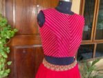 Women pink lehenga set/teen crop top embroidery lehenga/Pink chiffon crop top skirt USA/wedding lehenga USA/lehenga choli/crop top lehenga