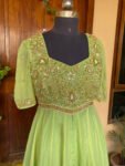 Anarkali suit usa /anarkali sharara kurta/ sharara embroidered anarkali/Mehedi outfit/voggish /green anarkali/mehendi wedding /sharara set